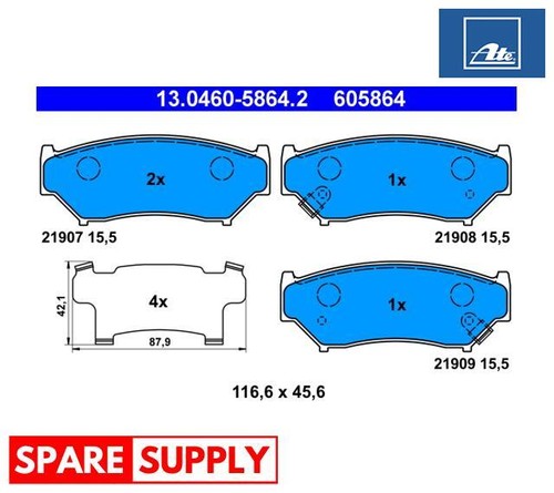 Brake pad set disc - pad,